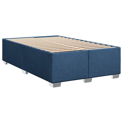 Boxspringbed met matras met hoofdeinde Blauw 120 x 190 cm Stof