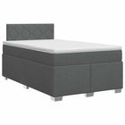 Boxspringbed 120 x 190 cm donkergrijs