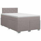 Boxspringbed met matras 120x190 cm taupe