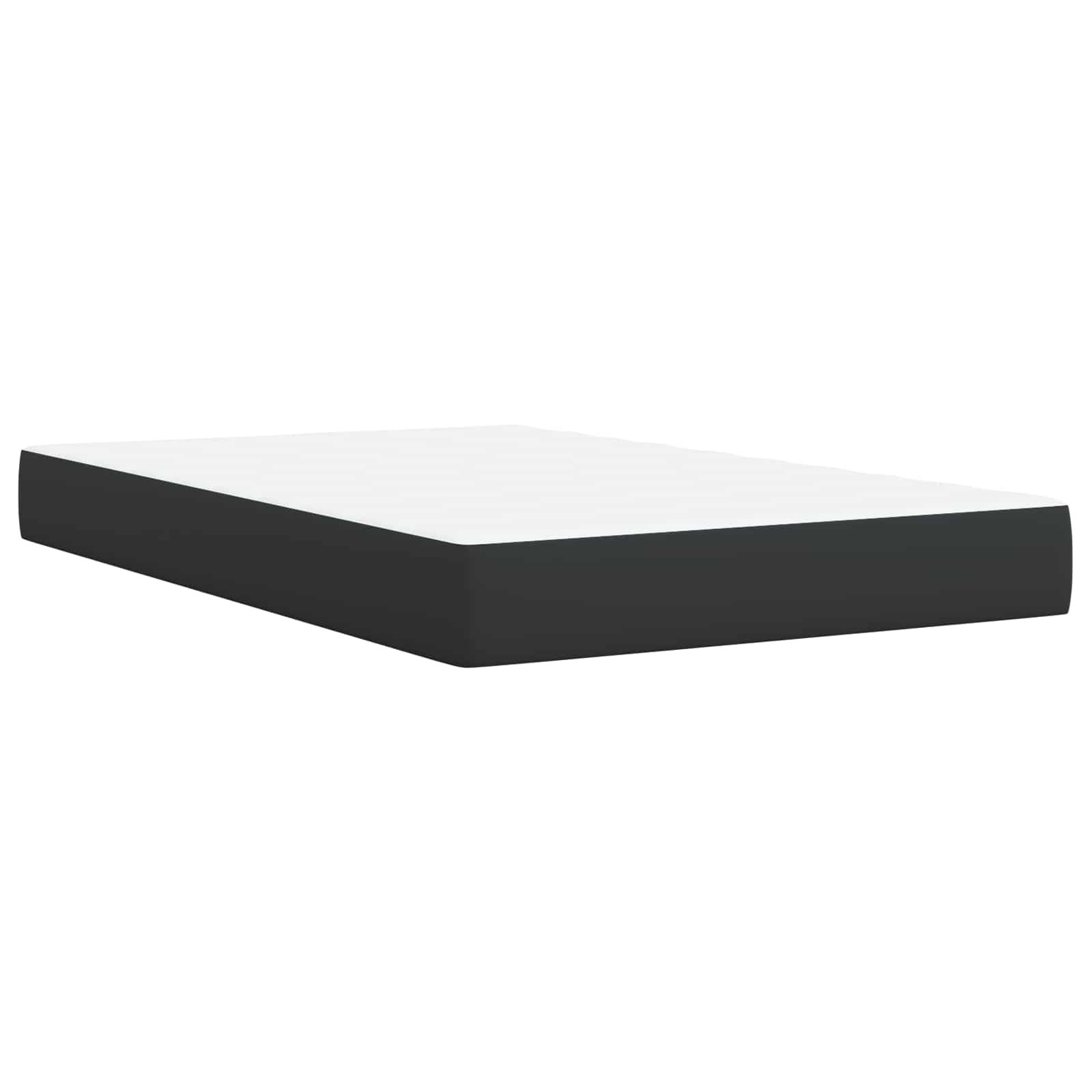 Boxspringbed met matras met hoofdeinde Zwart 120 x 200 cm Stof