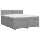 Boxspringbed 140x190 cm lichtgrijs