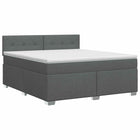 Boxspringbed met matras 160x200 cm donkergrijs