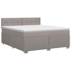 Boxspringbed 160x200 cm taupe met matras