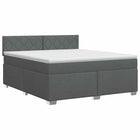 Boxspringbed 160x200 cm donkergrijs