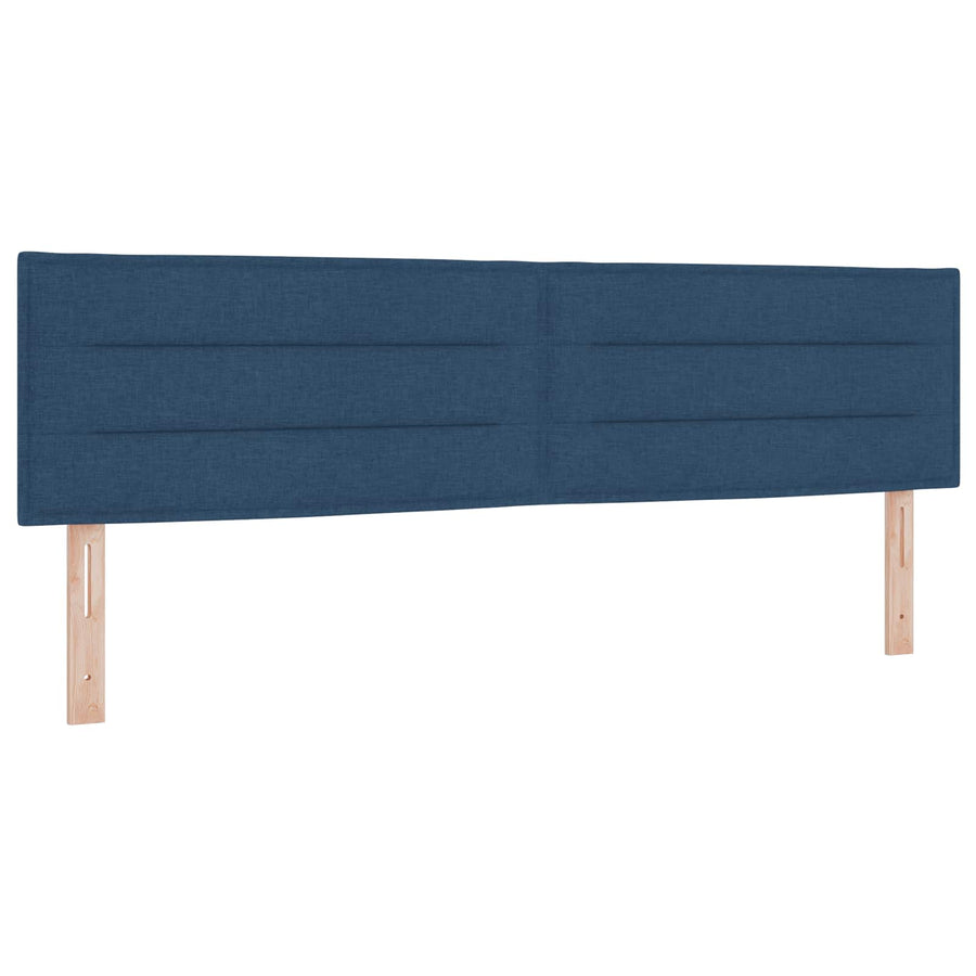 Boxspringbed met matras met hoofdeinde Blauw 180 x 200 cm Stof