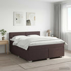 Boxspringbed met matras 180x200 cm donkerbruin
