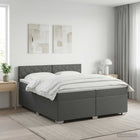 Boxspringbed 200x200 cm donkergrijs