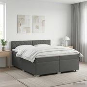 Boxspringbed 200x200 cm donkergrijs