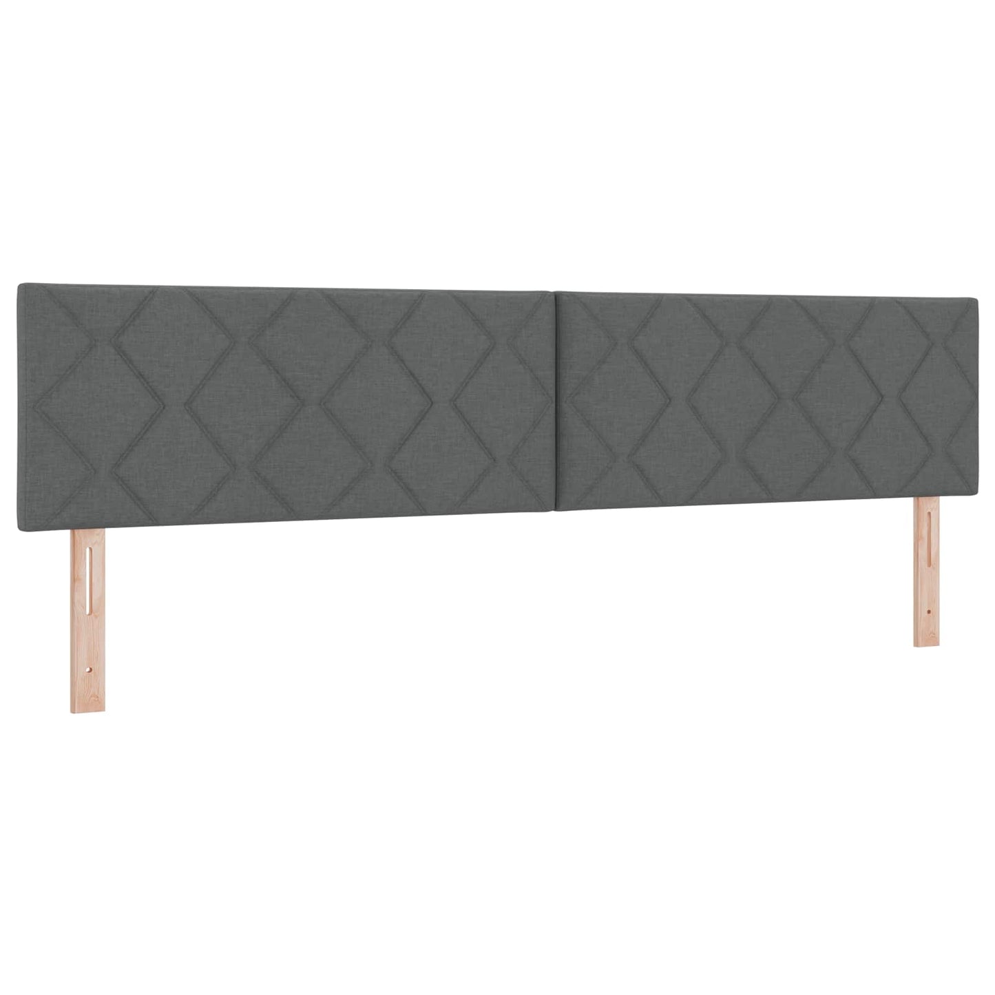 Boxspringbed met matras Donkergrijs 200 x 200 cm Stof