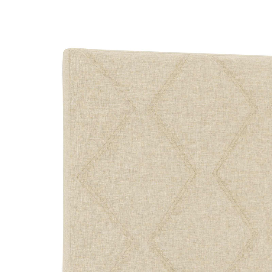Boxspringbed met matras Crèmekleurig 200 x 200 cm Stof
