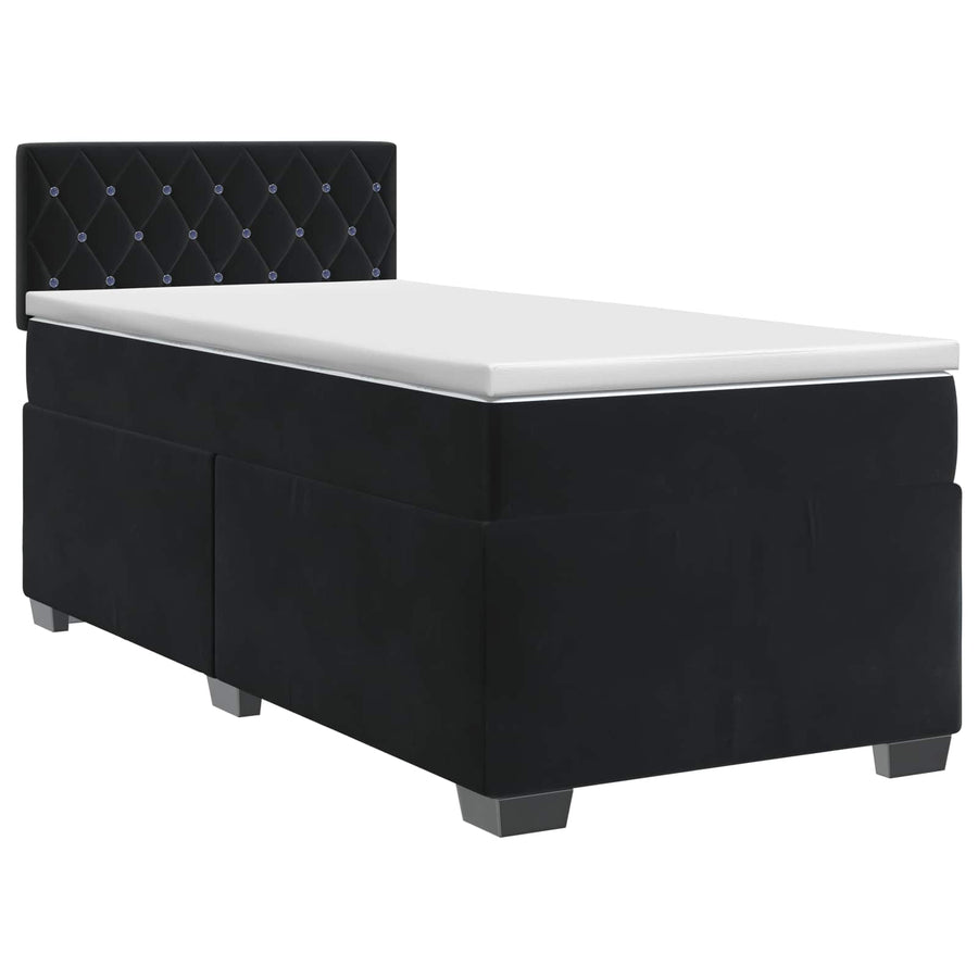 Boxspringbed met matras Zwart 80 x 200 cm Fluweel