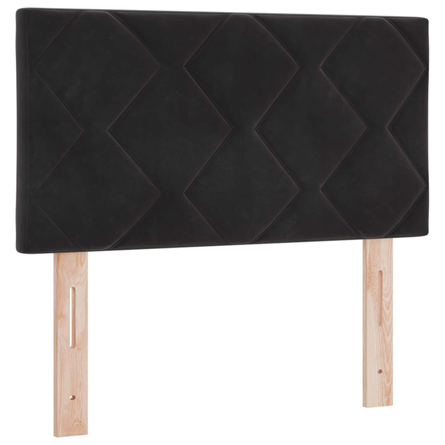 Boxspringbed met matras Zwart 80 x 200 cm Fluweel