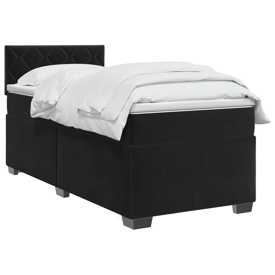 Boxspringbed met matras Zwart 80 x 200 cm Fluweel