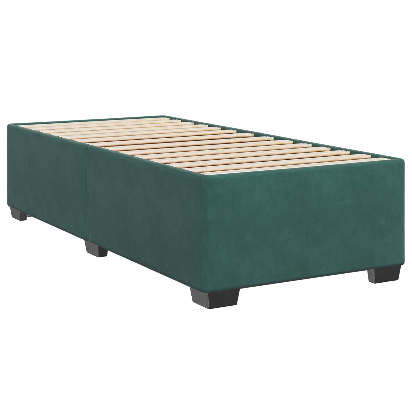 Boxspringbed met matras Donkergroen 80 x 200 cm Fluweel