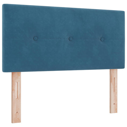 Boxspringbed met matras Donkerblauw 90 x 190 cm Fluweel