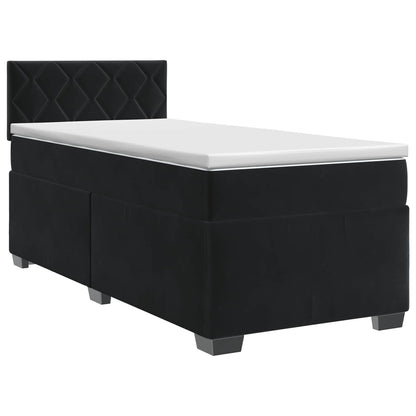Boxspringbed met matras Zwart 90 x 200 cm Fluweel