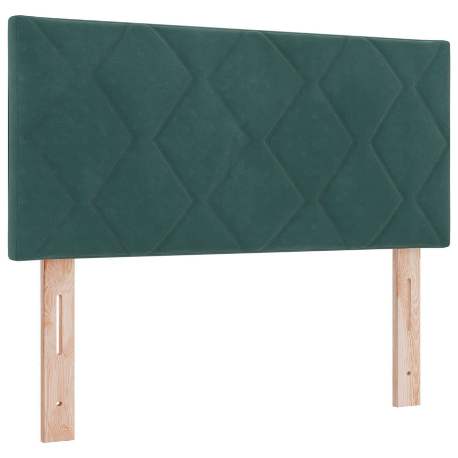 Boxspringbed met matras Donkergroen 90 x 200 cm Fluweel