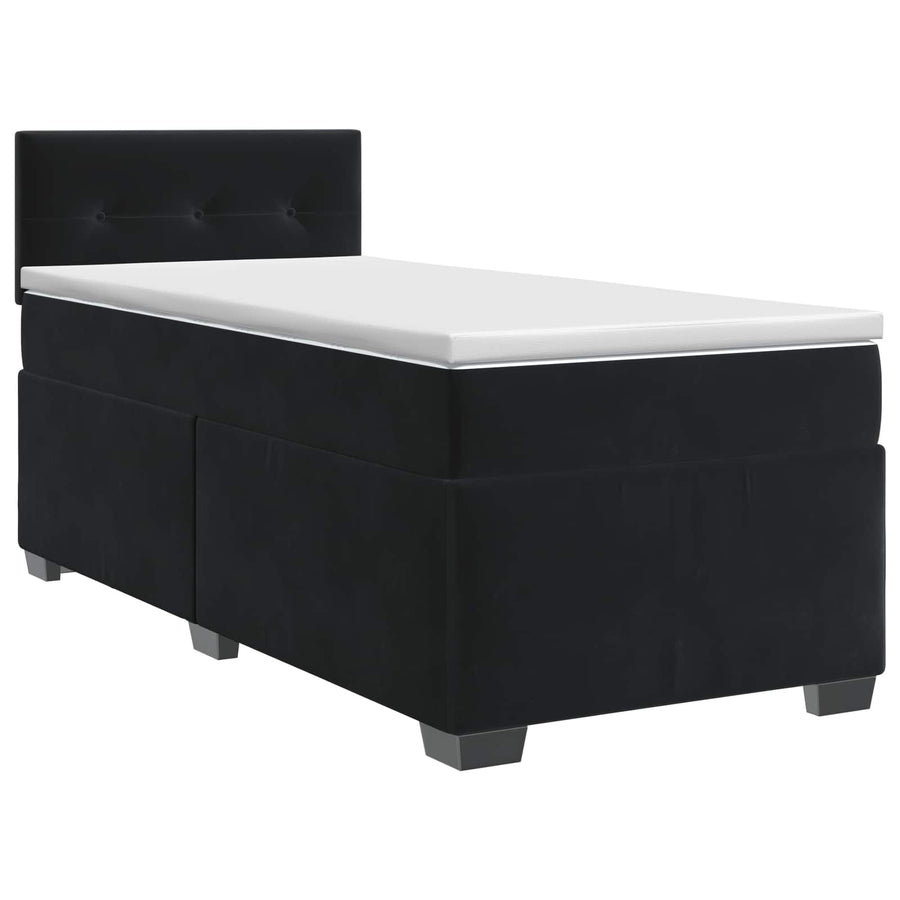 Boxspringbed met matras Zwart 100 x 200 cm Fluweel