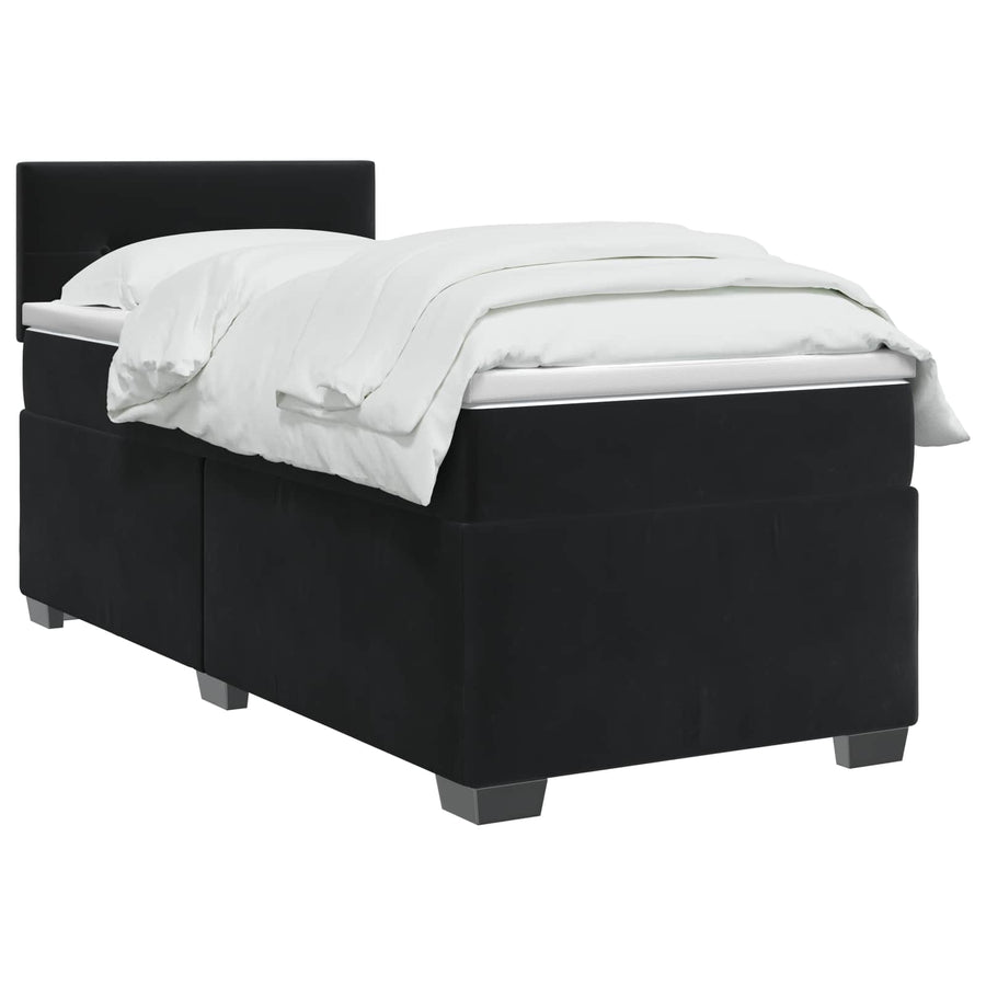Boxspringbed met matras Zwart 100 x 200 cm Fluweel