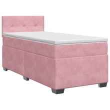 Boxspringbed met matras Roze 100 x 200 cm Fluweel