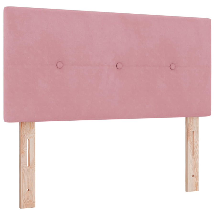 Boxspringbed met matras Roze 100 x 200 cm Fluweel