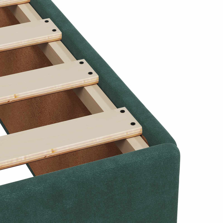 Boxspringbed met matras Donkergroen 120 x 190 cm Fluweel