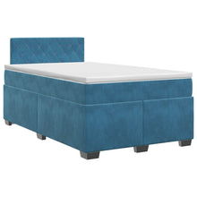 Boxspringbed met matras Blauw 120 x 190 cm Fluweel