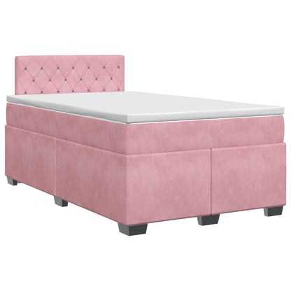 Boxspringbed met matras Roze 120 x 190 cm Fluweel
