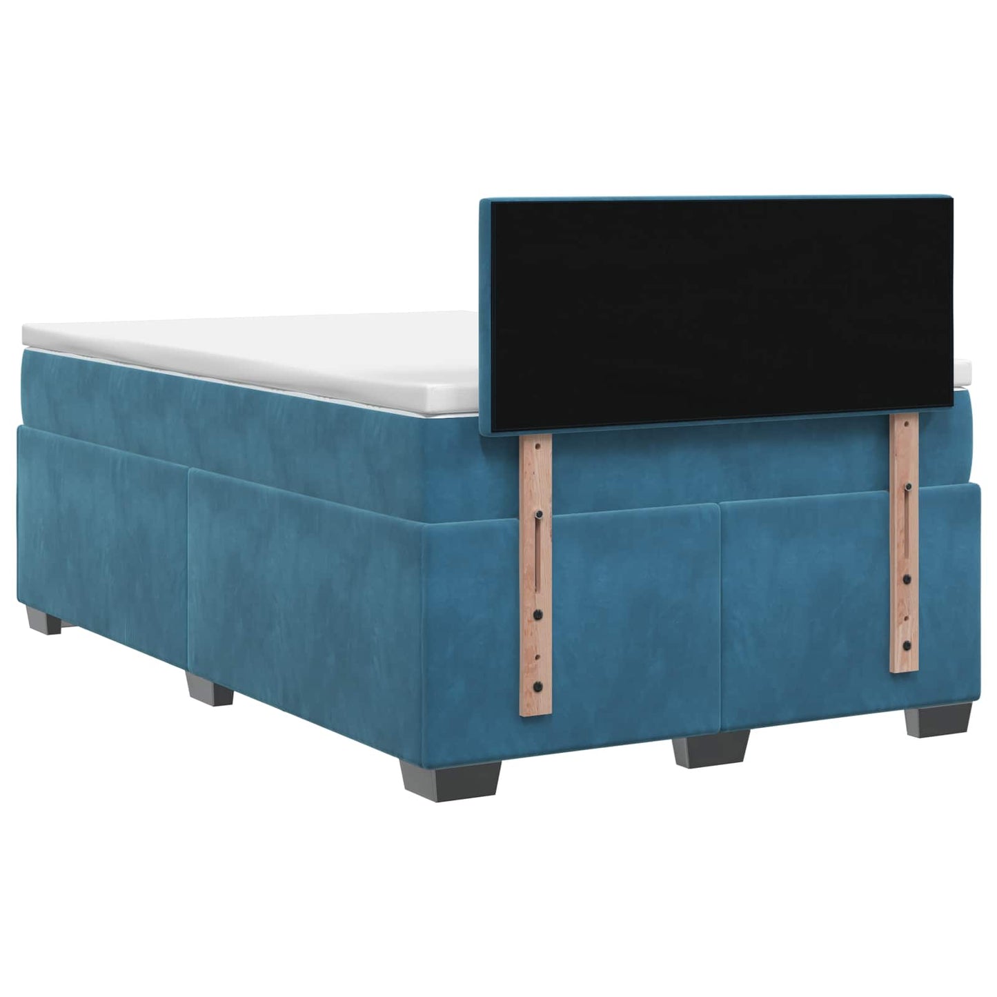 Boxspringbed met matras Blauw 120 x 190 cm Fluweel
