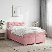 Boxspringbed met matras Roze 120 x 200 cm Fluweel