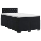 Boxspringbed met matras 120x200 cm zwart fluweel