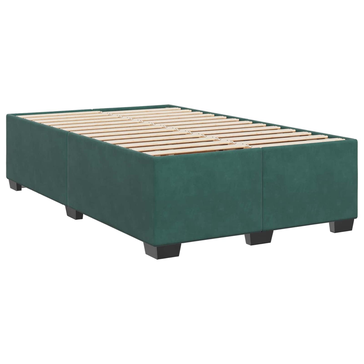 Boxspringbed met matras Donkergroen 120 x 200 cm Fluweel