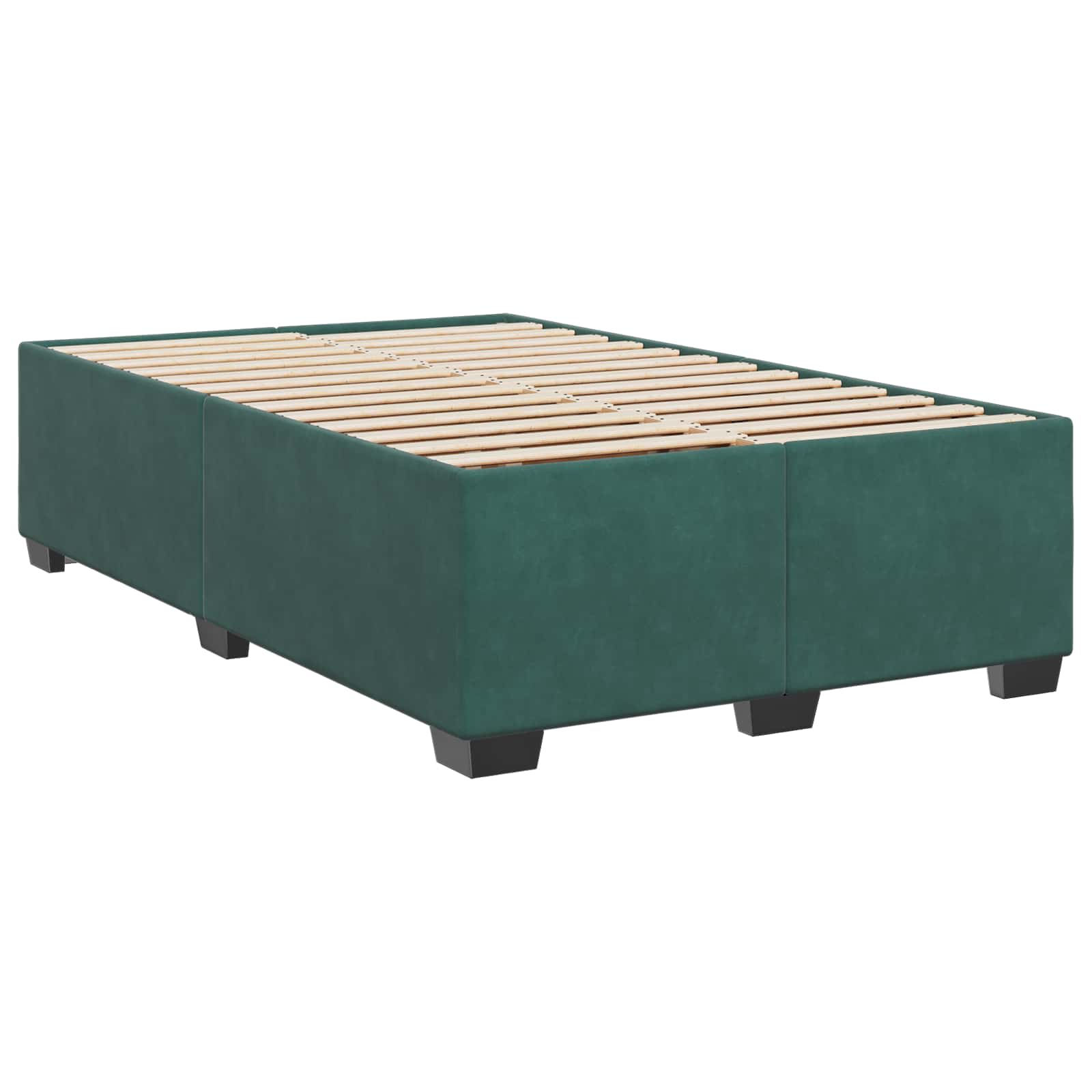 Boxspringbed met matras Donkergroen 120 x 200 cm Fluweel