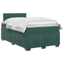 Boxspringbed met matras Donkergroen 120 x 200 cm Fluweel