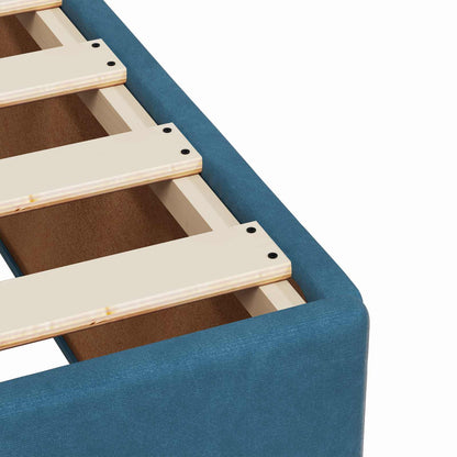 Boxspringbed met matras Donkerblauw 120 x 200 cm Fluweel