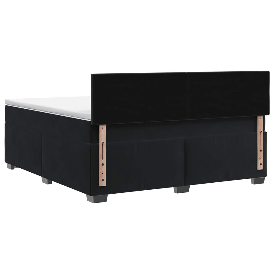 Boxspringbed met matras Zwart 140 x 190 cm Fluweel