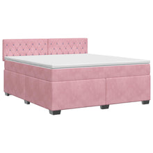 Boxspringbed met matras Roze 140 x 200 cm Fluweel