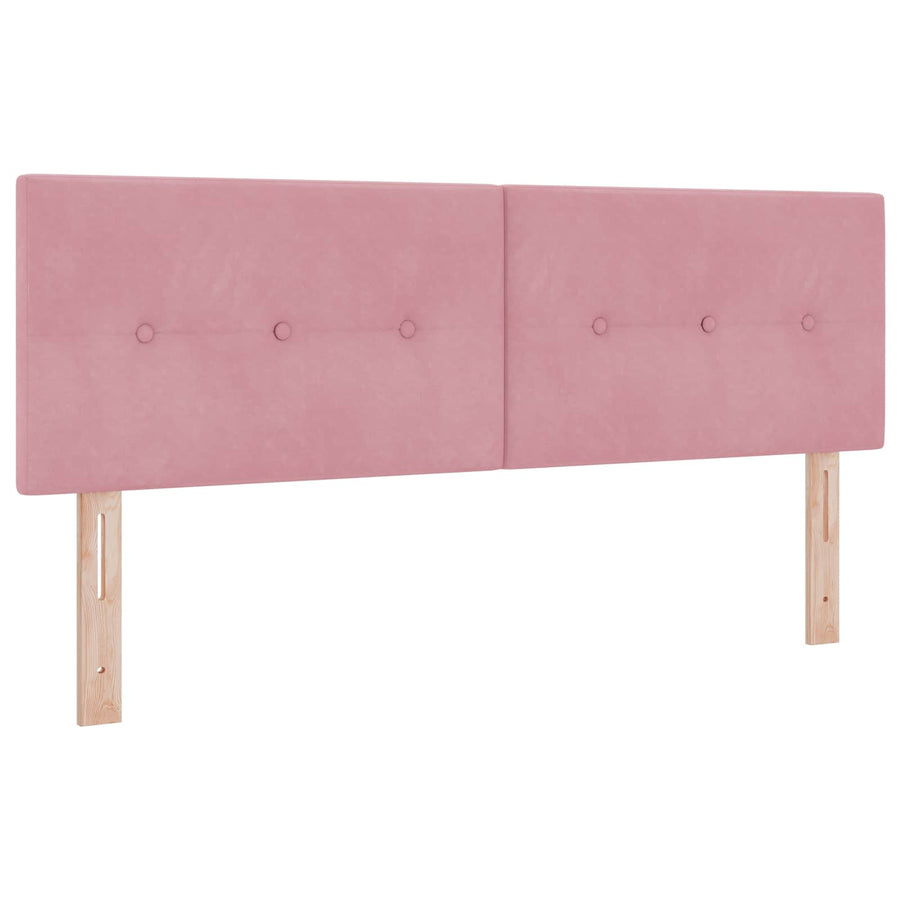 Boxspringbed met matras Roze 140 x 200 cm Fluweel