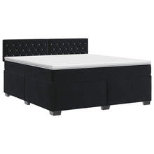 Boxspringbed met matras Zwart 160 x 200 cm Fluweel