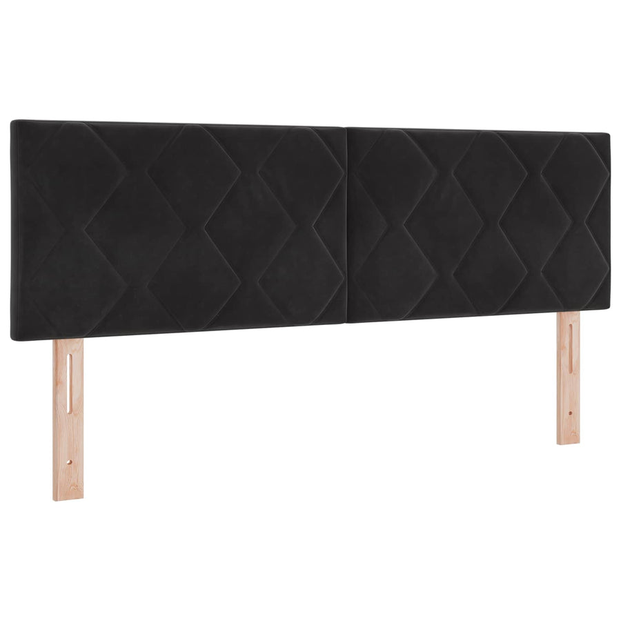 Boxspringbed met matras Zwart 160 x 200 cm Fluweel