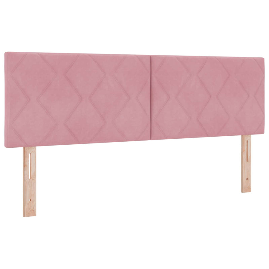 Boxspringbed met matras Roze 160 x 200 cm Fluweel