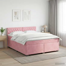 Boxspringbed met matras Roze 140 x 200 cm Fluweel