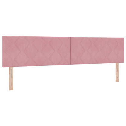 Boxspringbed met matras Roze 200 x 200 cm Fluweel