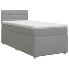 Boxspringbed met matras 80x200 cm lichtgrijs