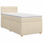 Boxspringbed met matras 80x200 cm crème