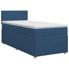 Boxspringbed Blauw 90x190 cm met hoofdeinde