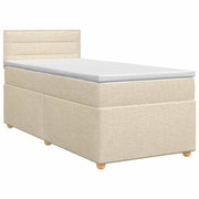 Boxspringbed met matras 100x200 cm crème