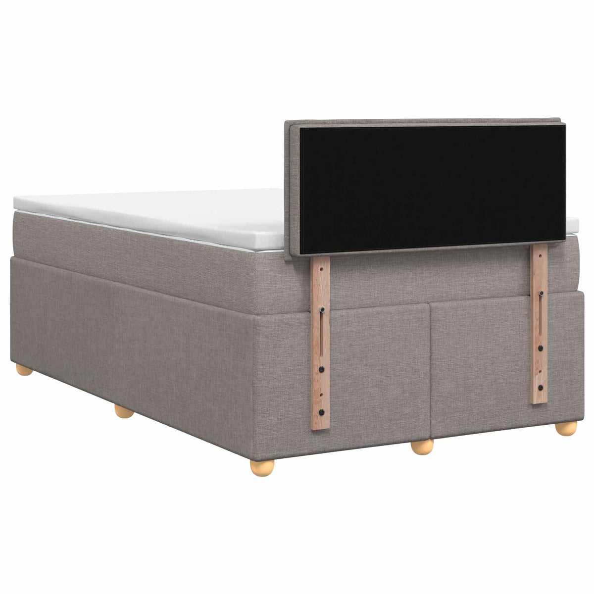 Boxspringbed met matras Taupe 120 x 190 cm Stof