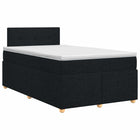 Boxspringbed 120x190 cm zwart met hoofdbord