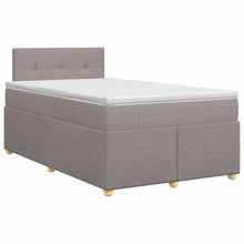 Boxspringbed met matras met hoofdeinde Taupe 120 x 190 cm Stof